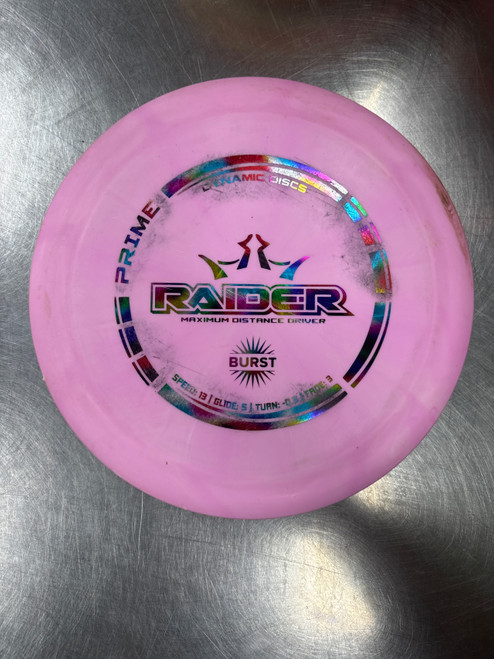 Vist Large View of Product Image Which is Used Dynamic Discs PRIME BURST RAIDER Disc Golf Driver Pink