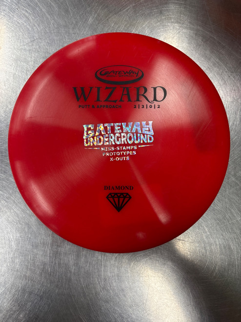 Vist Large View of Product Image Which is Used Gateway DIAMOND WIZARD Disc Golf Putter Red