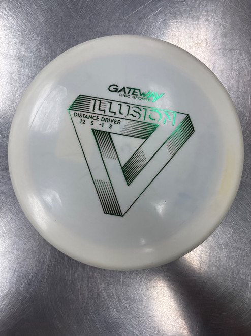Vist Large View of Product Image Which is Used Gateway DIAMOND ILLUSION Disc Golf Driver White