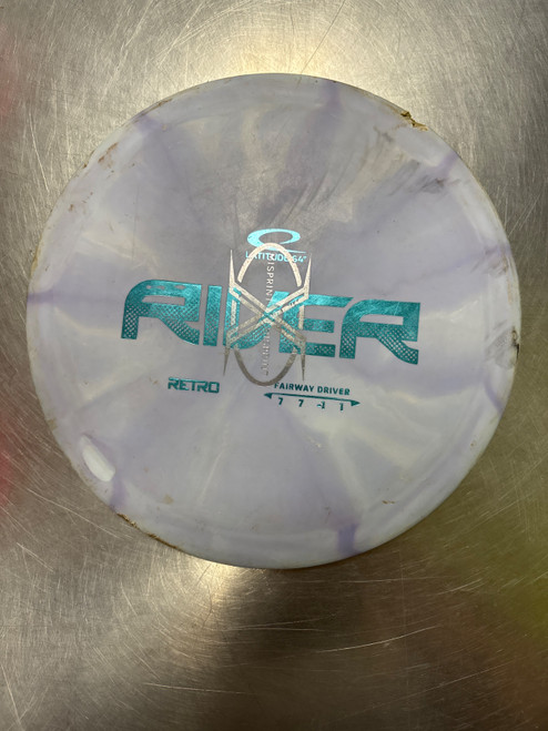 Vist Large View of Product Image Which is Used Latitude 64 RETRO RIVER Disc Golf Driver Purple