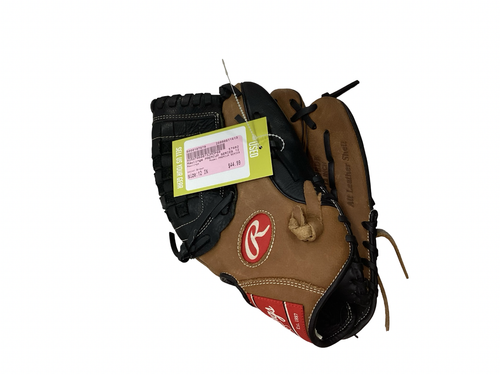 Vist Large View of Product Image Which is Used Rawlings PREMIUM SERIES BB/SB Glove RH Throw Brown 12"