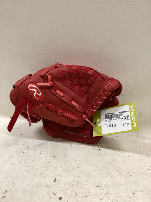 Vist Large View of Product Image Which is Used Rawlings H105S BB/SB Glove RH Throw Red 10 1/2"