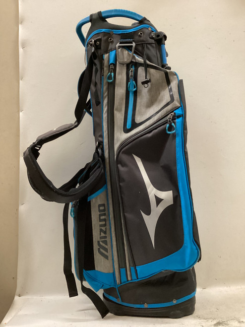 Vist Large View of Product Image Which is Used Mizuno BR-D4 Mens Stand Bag Royal Blue And Grey