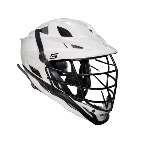 Vist Large View of Product Image Which is Used Cascade S Lacrosse Helmet White MD