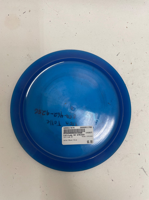 Vist Large View of Product Image Which is Used Latitude 64 STRIKER Disc Golf Driver Royal Blue