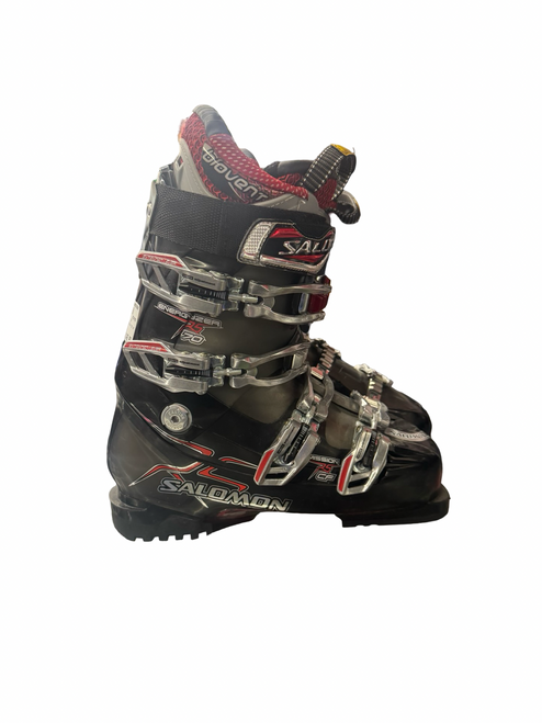 Vist Large View of Product Image Which is Used Salomon MISSION 75 CF Mens DH Ski Boot Navy Blue 255 MP - M07.5 - W08.5