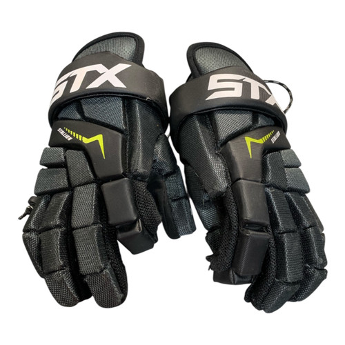 Vist Large View of Product Image Which is Used STX STALLION 200 Lacrosse Arm Pads/Guards Black MD