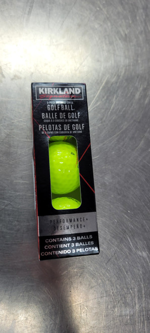 Vist Large View of Product Image Which is Used Kirkland Signature YELLOW 3 Ball - Golf Ball Sleeve