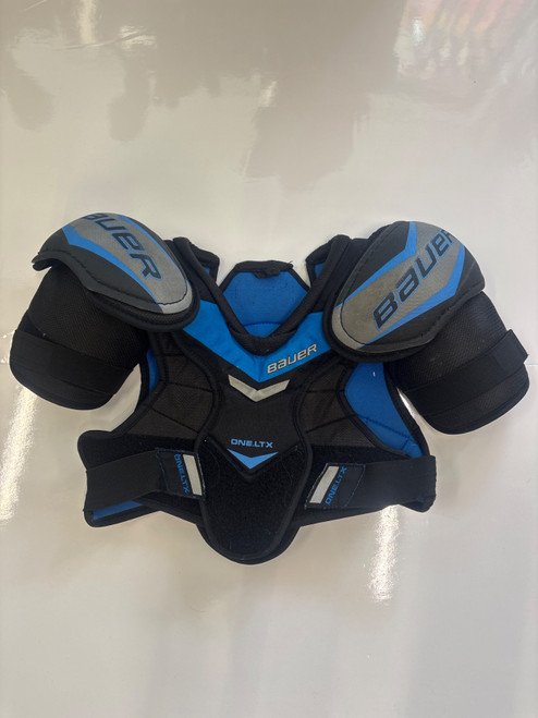 Vist Large View of Product Image Which is Used Bauer ONE.LTX Junior Shoulder Pads LG