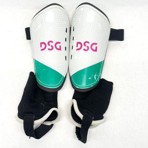 Vist Large View of Product Image Which is Used Dsg Soccer Shin Guards Youth White Youth