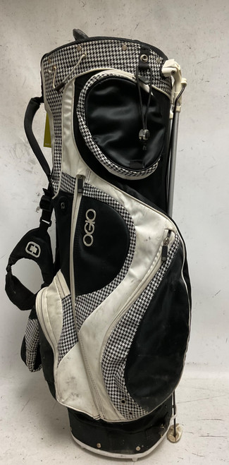 Vist Large View of Product Image Which is Used Ogio DIVA Womens Stand Bag Black And White