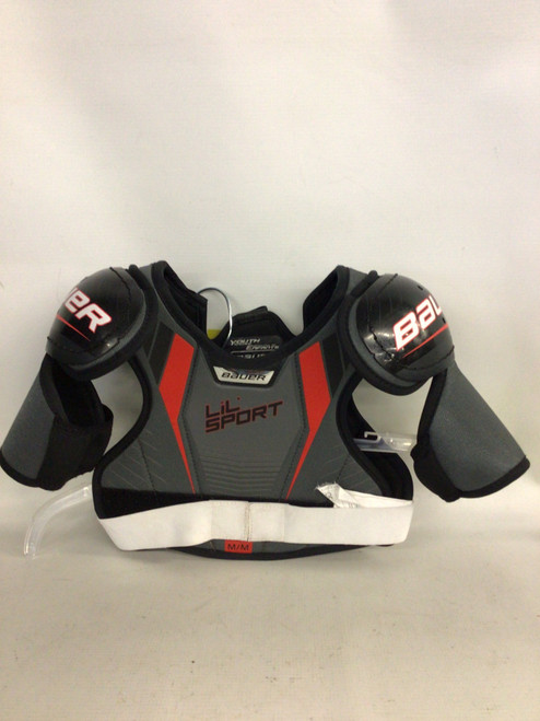Vist Large View of Product Image Which is Used Bauer LIL SPORT Youth Shoulder Pads MD