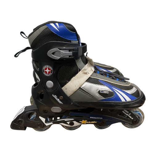 Vist Large View of Product Image Which is Used Schwinn CHALLENGE SERIES 5-8 Senior Rec Fitness Skates Black Adjustable