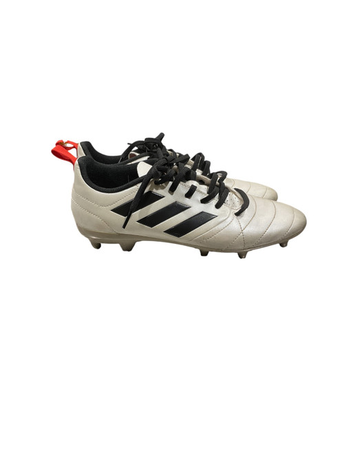 Vist Large View of Product Image Which is Used Adidas Soccer Cleats White Senior 7.5