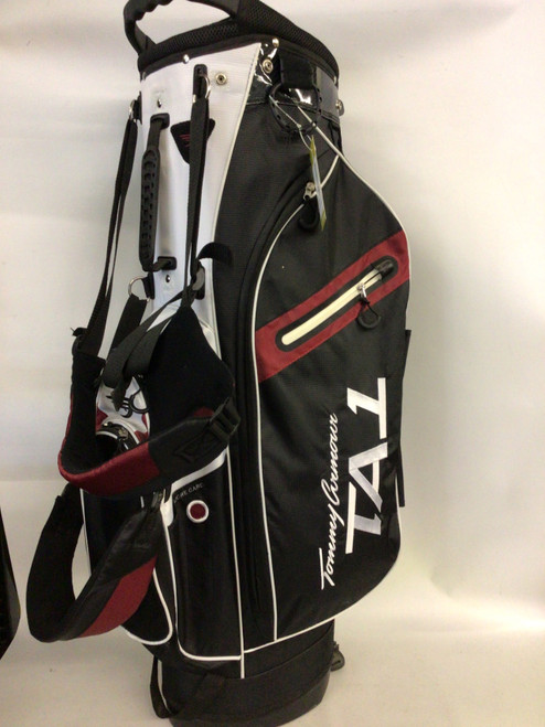 Vist Large View of Product Image Which is Used Tommy Armour TA1 14 WAY Mens Stand Bag Black And White
