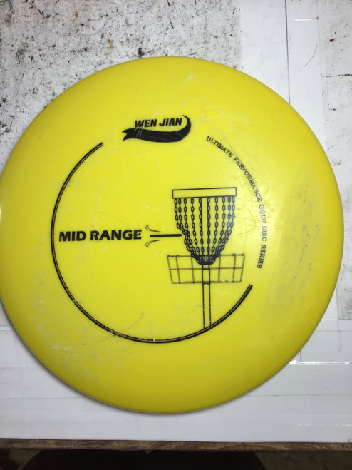Vist Large View of Product Image Which is Used WEN JIAN MIDRANGE Disc Golf Mid Range Yellow