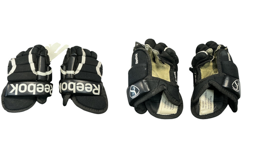 Vist Large View of Product Image Which is Used Reebok CROSBY GLOVES Youth Gloves Black 8"