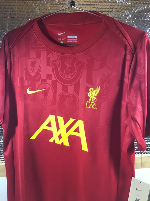 Vist Large View of Product Image Which is NEW Nike LFC AXA Soccer Top Adt Red MD