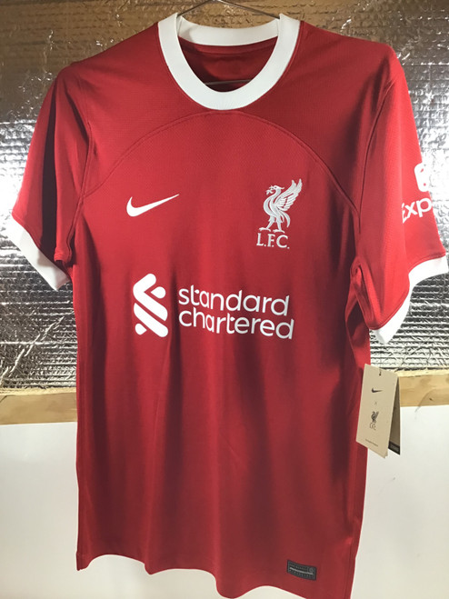 Vist Large View of Product Image Which is NEW Nike LFC VIRGIL JERSEY Soccer Top Adt Red SM
