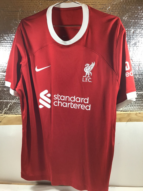 Vist Large View of Product Image Which is NEW Nike LFC SALAH JERSEY Soccer Top Adt Red XL