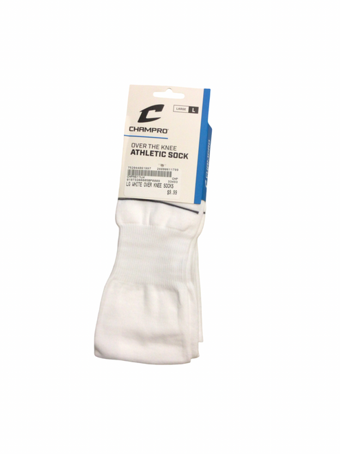 Vist Large View of Product Image Which is New LG WHITE OVER KNEE SOCKS