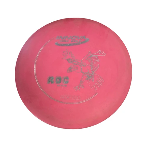 Vist Large View of Product Image Which is Used Innova ROC DX Disc Golf Mid Range Pink
