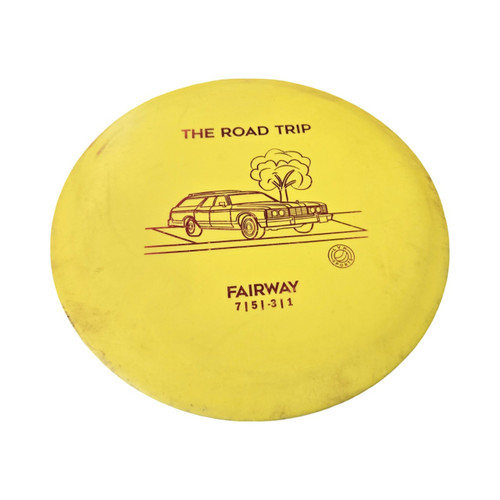 Vist Large View of Product Image Which is Used THE ROAD TRIP Disc Golf Driver Yellow