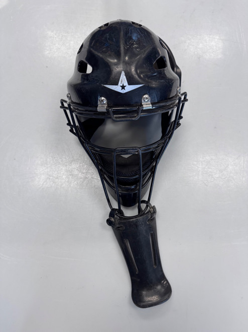 Vist Large View of Product Image Which is Used All Star MVP 6 1/4 - 7 Catchers Helmet w/Mask Black Fits all