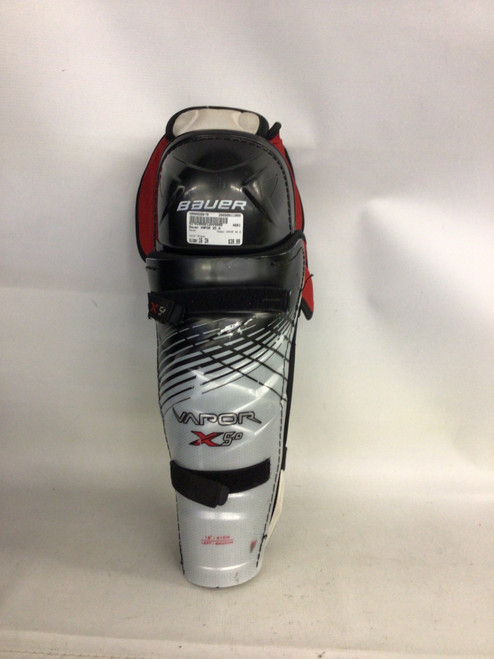 Vist Large View of Product Image Which is Used Bauer VAPOR X5.0 Senior Shin Guards Black 16"