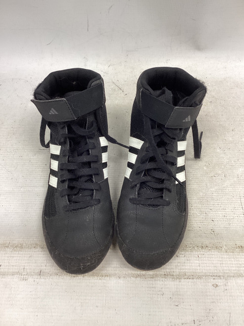 Vist Large View of Product Image Which is Used Adidas Wrestling Shoes Black Senior 7.5
