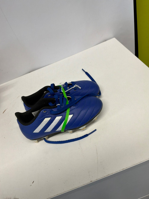Vist Large View of Product Image Which is Used Adidas Soccer Cleats Royal Blue Youth 10.0