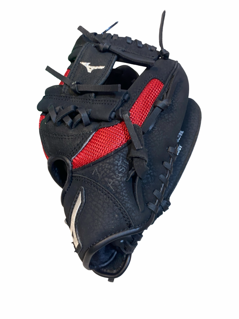 Vist Large View of Product Image Which is Used Mizuno POWER CLOSE BB/SB Glove T-ball Black 10"