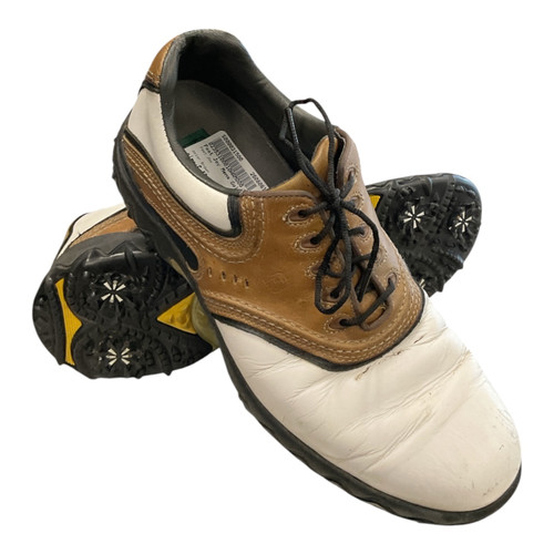 Vist Large View of Product Image Which is Used Foot Joy Mens Golf Shoes Brown Senior 10