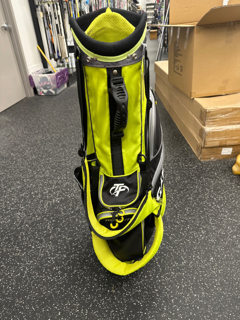 Vist Large View of Product Image Which is Used Top Flite GAMER Mens Stand Bag Black And Neon Green