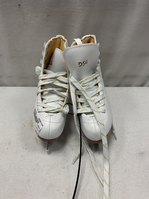 Vist Large View of Product Image Which is Used DSG Girls Figure Skate White Youth 13.0