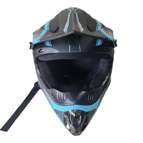 Vist Large View of Product Image Which is Used SANQING YOUTH MOTOCROSS HELMET Junior Helmet Black LG