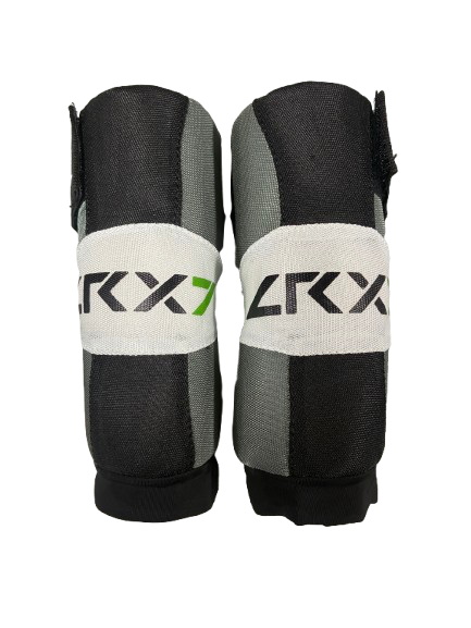 Vist Large View of Product Image Which is Used Champro LRX7 SM ELBOW Lacrosse Arm Pads/Guards Grey SM