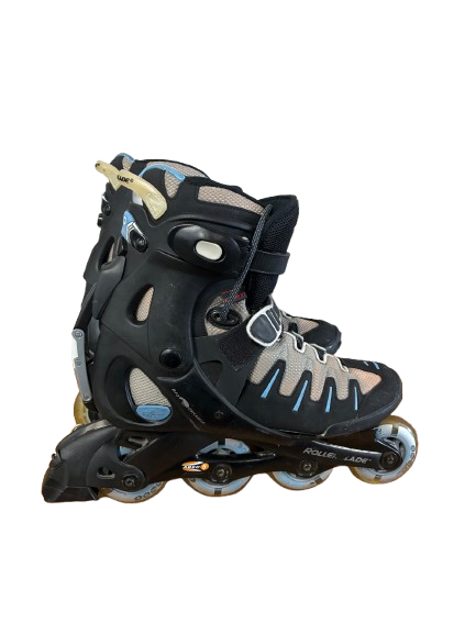 Vist Large View of Product Image Which is Used Rollerblade TRAINING PFS - W8 Senior Rec Fitness Skates Black Senior 8