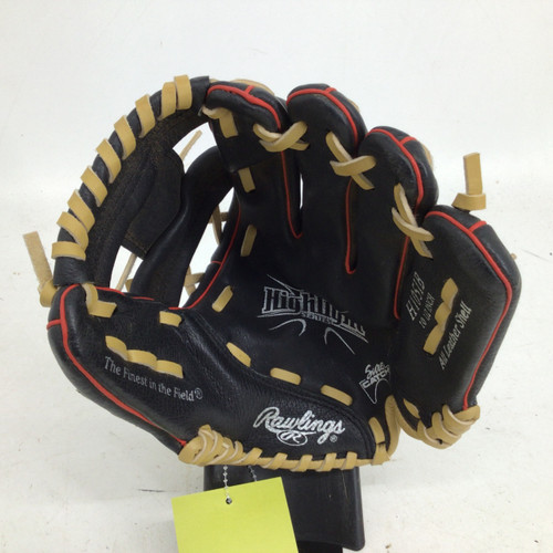 Vist Large View of Product Image Which is Used Rawlings HIGHLIGHT SERIES 10.5IN RHT BB GLOVE BB/SB Glove RH Throw Black 10 1/2"
