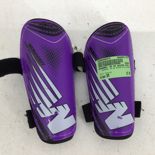 Vist Large View of Product Image Which is Used WONARBY JR SM SOCCER SHIN GUARDS Soccer Shin Guards Junior Purple SM