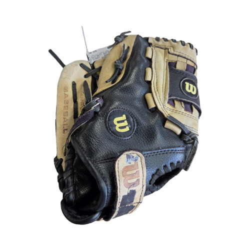 Vist Large View of Product Image Which is Used Wilson A350 GLOVE 11IN LHT BB/SB Glove LH Throw Brown 11"