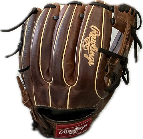 Vist Large View of Product Image Which is Used Rawlings HP314-2CCH BB/SB Glove RH Throw Brown 11 1/2"