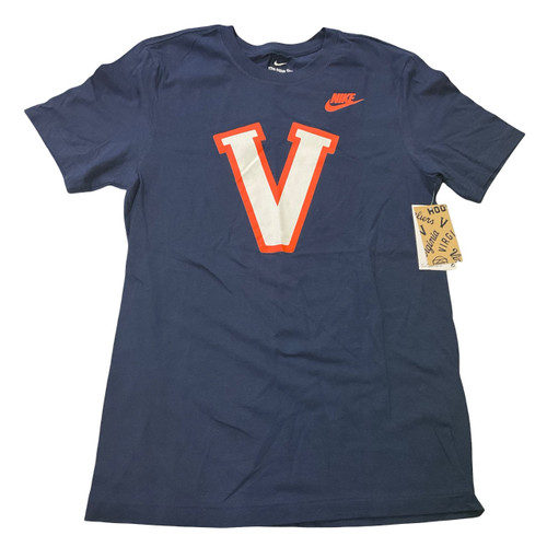 Vist Large View of Product Image Which is *NEW* Nike UVA S.S. T-Shirt M Navy Blue SM