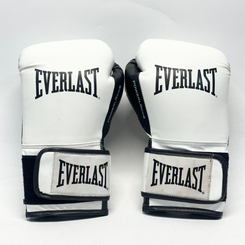 Vist Large View of Product Image Which is Used Everlast POWERLOCK OG Boxing Gloves White Senior