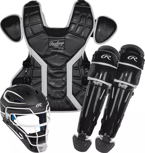 Vist Large View of Product Image Which is New Rawlings Mach Pro Adult/Large Catcher's Set Black