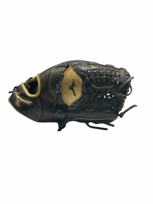 Vist Large View of Product Image Which is Used Mizuno BLACK/TAN GLOVE BB/SB Glove RH Throw Black 11 3/4"