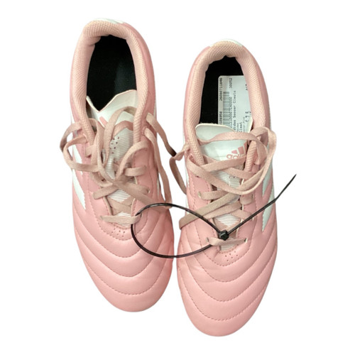 Vist Large View of Product Image Which is Used Adidas Soccer Cleats Pink Senior 7.5