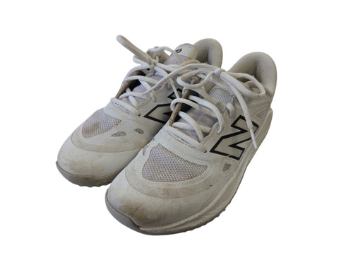 Vist Large View of Product Image Which is Used New Balance TURF SHOES BB/SB Cleats White Junior 06