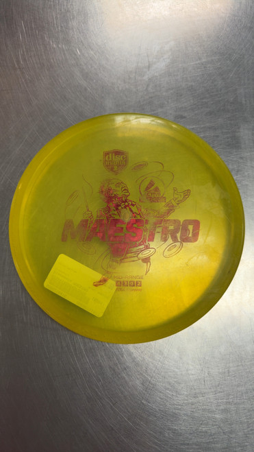 Vist Large View of Product Image Which is Used Discmania MAESTRO Disc Golf Mid Range Yellow