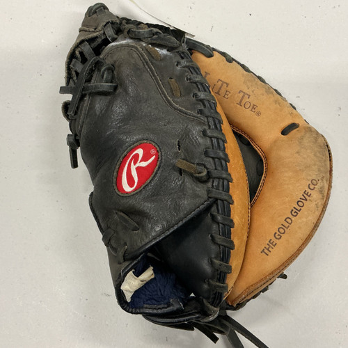 Vist Large View of Product Image Which is Used Rawlings Player Preferred RCM30TCM Baseball Catchers RH Throw Black And Orange 33"